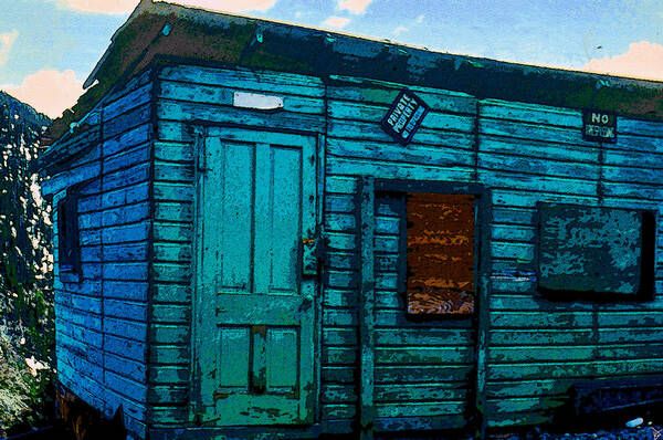 Art Art Print featuring the painting The Miners Shack by David Lee Thompson