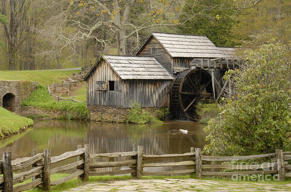 History Art Print featuring the photograph The Old Grist Mill by Cindy Manero