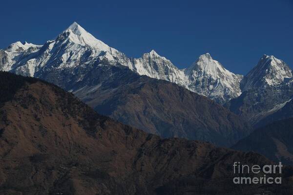 Panchchuli Art Print featuring the photograph The Panchchuli Range by Fotosas Photography