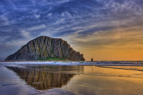 Sunset Art Print featuring the photograph The Rock by Beth Sargent