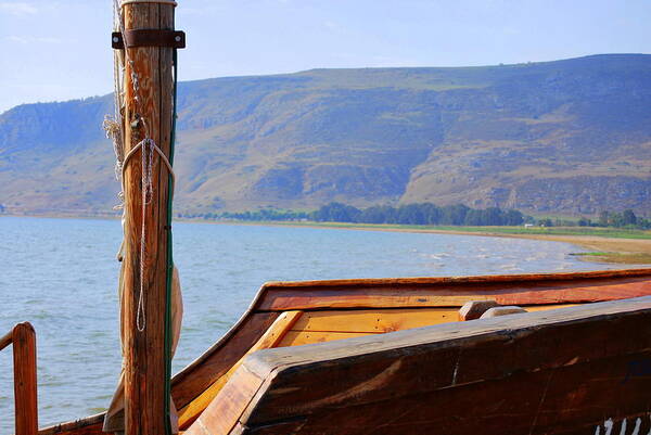 Boat Art Print featuring the photograph The Sea of Galilee by Roy Emmett