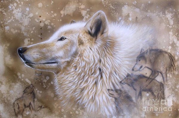 Arctic Art Print featuring the painting The Source VI by Sandi Baker