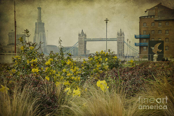 Tower Bridge Art Print featuring the photograph Tower Bridge in Springtime. by Clare Bambers