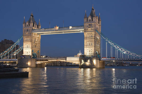 Britain Art Print featuring the photograph Tower bridge London by Andrew Michael