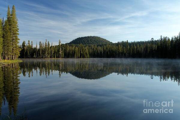 Summit Lake Art Print featuring the photograph Trees On The Edge by Adam Jewell