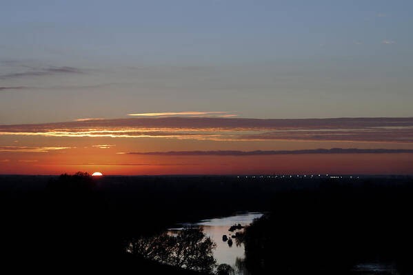 Richmond Hill Art Print featuring the photograph Vanishing Sunset by Maj Seda