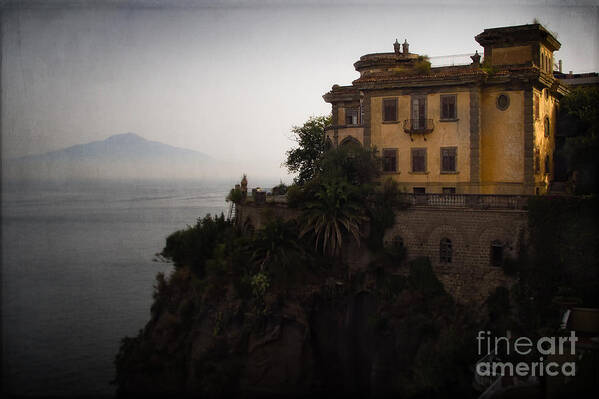 Sorrento Art Print featuring the photograph Vesuvius from Sorrento by Doug Sturgess