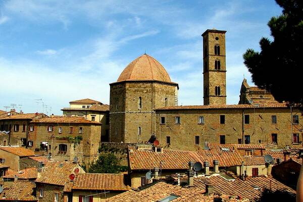 Italy Art Print featuring the photograph Volterra Skyline by Carla Parris