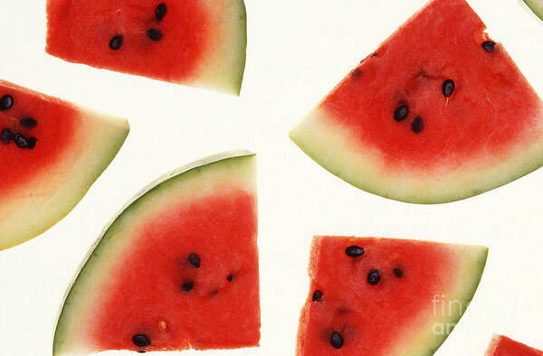 Watermelon Art Print featuring the photograph Watermelon by Photo Researchers