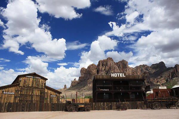 Landscape Art Print featuring the photograph Welcome to the Hotel Superstitions by Gary Kaylor