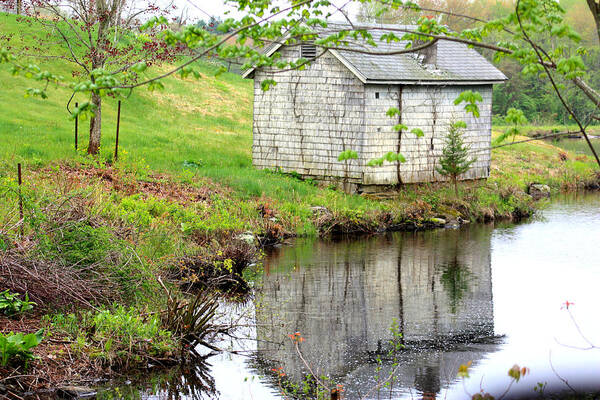 Well House Art Print featuring the photograph Well House from a distance by Kim Galluzzo