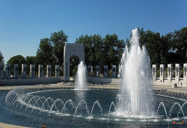 Scenic Art Print featuring the photograph World War II Memorial--Pacific Pavilion DS035 by Gerry Gantt