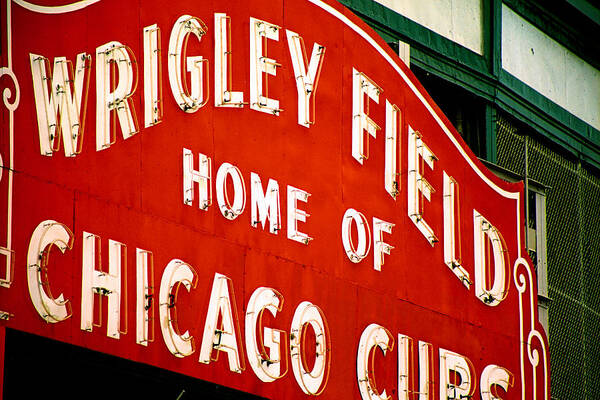 Baseball Art Print featuring the photograph Wrigley Field by Claude Taylor