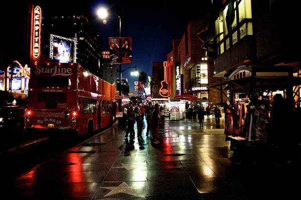 Hollywood Art Print featuring the photograph Hollywood Blvd. by Amber Abbott