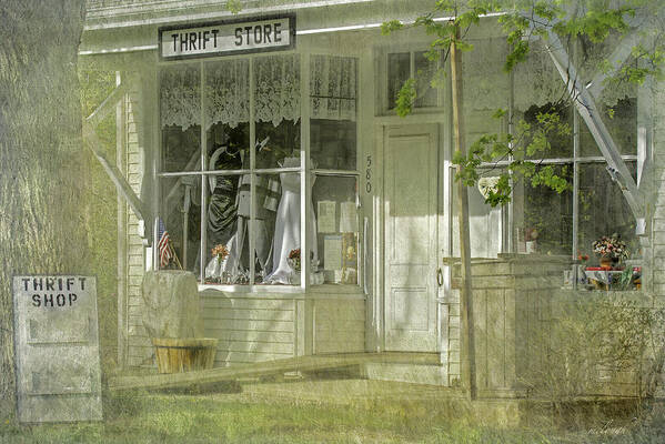 Thrift Store Art Print featuring the photograph The Thrift Store by Mary Clough