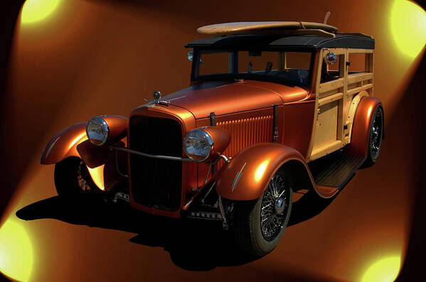 1929 Art Print featuring the photograph 1929 Ford Model A Woody by Tim McCullough