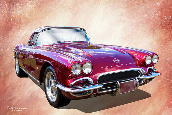 Car Art Print featuring the photograph 62 Vette #1 by Keith Hawley