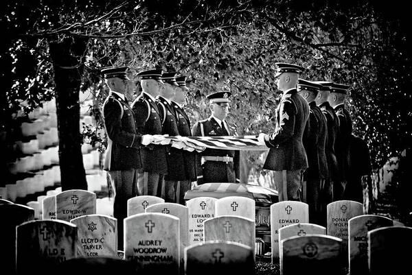 Arlington National Cemetery Art Print featuring the photograph An Honored Dead #1 by Paul W Faust - Impressions of Light