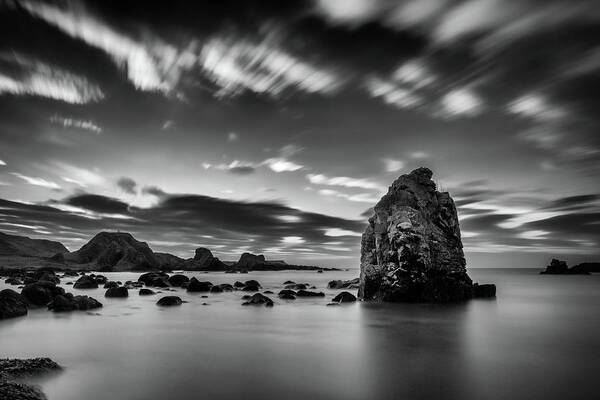 Ballintoy Art Print featuring the photograph Ballintoy Sea Stack #1 by Nigel R Bell