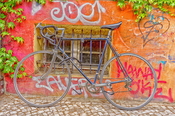 Wall Art Print featuring the photograph Bicycles #2 by Uri Baruch