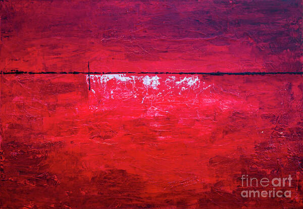 Art Art Print featuring the painting Blood Heart #2 by Anita Thomas