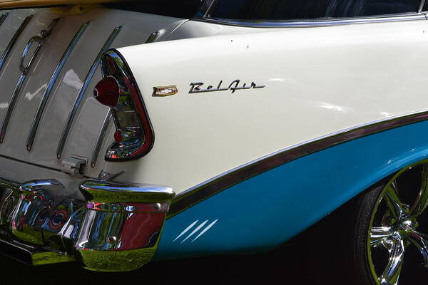  Art Print featuring the photograph Blue and White Bel Air #1 by Dean Ferreira