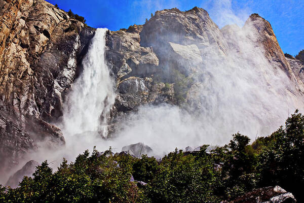 Upper Art Print featuring the photograph Bridalveil Fall Yosemite Valley #1 by Garry Gay