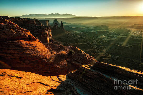 Utah Art Print featuring the photograph Canyon Sunbeams #2 by Kristal Kraft