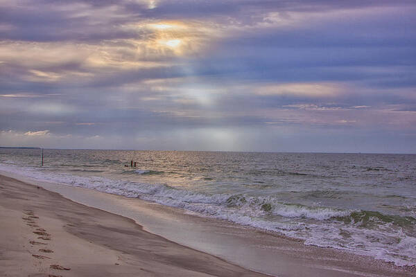 Cape May New Jersey Art Print featuring the photograph Cape May Beach #1 by Tom Singleton