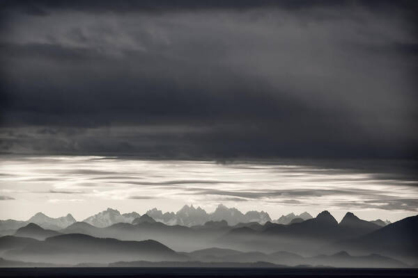 Inside Passage Art Print featuring the photograph Coastal British Columbia #1 by Carol Leigh