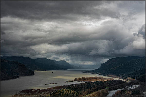 Gorge Art Print featuring the photograph Columbia River Gorge #1 by Erika Fawcett