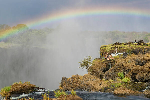 Victoria Falls Art Print featuring the photograph Devil's Pool #1 by Fran Gallogly