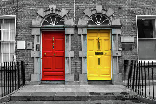 Ireland Art Print featuring the photograph Doors in Kilkenny in Ireland #1 by Andreas Berthold