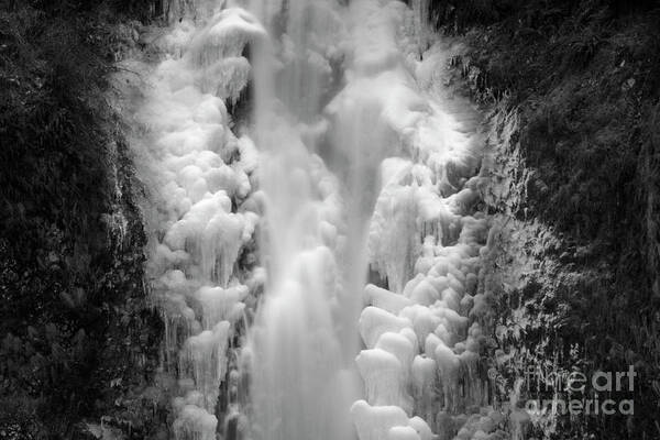 Waterfall Art Print featuring the photograph Frozen Multnomah Falls #1 by Bruce Block