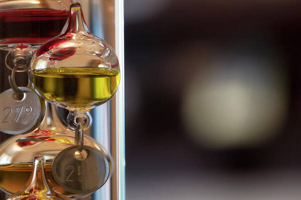 Galileo Art Print featuring the photograph Galileo thermometer #1 by Jeremy Lavender Photography