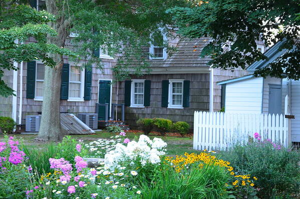  Art Print featuring the photograph Gardens at the Burton-Ingram House - Lewes Delaware #1 by Kim Bemis