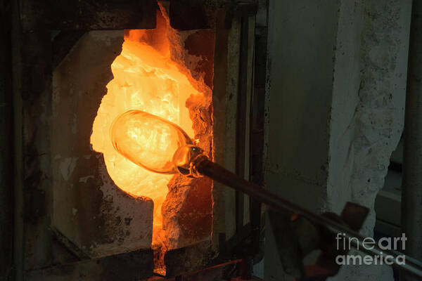 Arts And Crafts Art Print featuring the photograph Glassblower's furnace #1 by Ilan Amihai