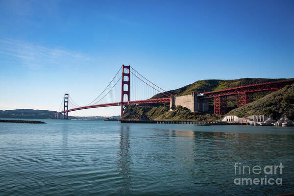 Bridge Art Print featuring the photograph Golden Gate Bridge in San Francisco, USA by Amanda Mohler