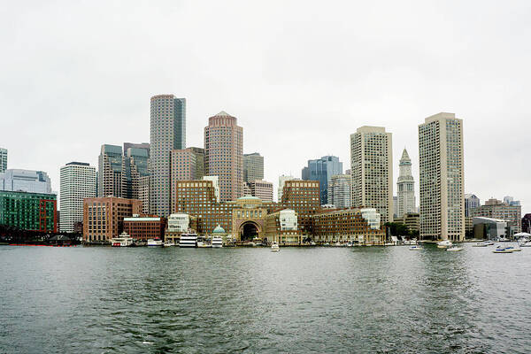 Boston Art Print featuring the photograph Harbor View #1 by Greg Fortier