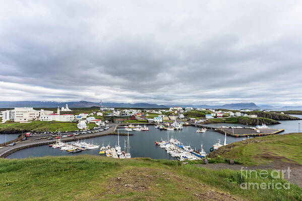 Coastline Art Print featuring the photograph Iceland fisherman harbor #1 by Didier Marti