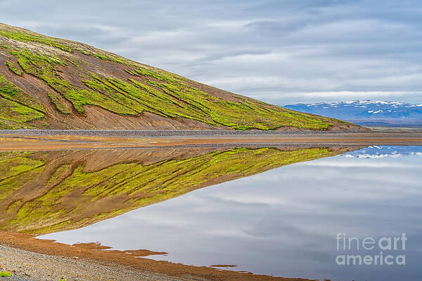 Iceland Art Print featuring the photograph Lake reflections #1 by Izet Kapetanovic