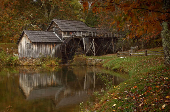 Blue Ridge Parkway Art Print featuring the photograph Mabry Mill #1 by Jonas Wingfield