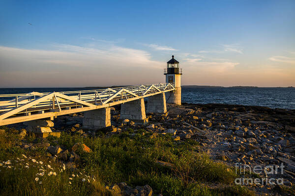 Lighthouse Art Print featuring the photograph Marshall Point Lighthouse #1 by Diane Diederich
