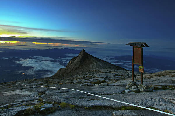 Peak Art Print featuring the photograph Mount Kinabalu #1 by MotHaiBaPhoto Prints