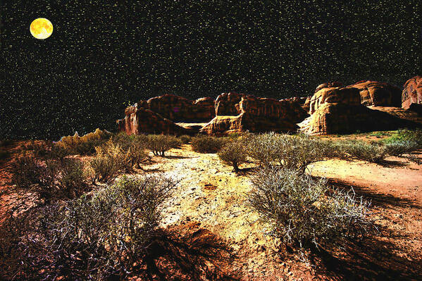 Arches National Park Art Print featuring the photograph Night In The Arches #1 by Lawrence Christopher