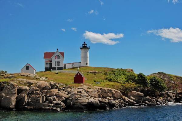 Maine Art Print featuring the photograph Nubble lighthouse #1 by Luisa Azzolini