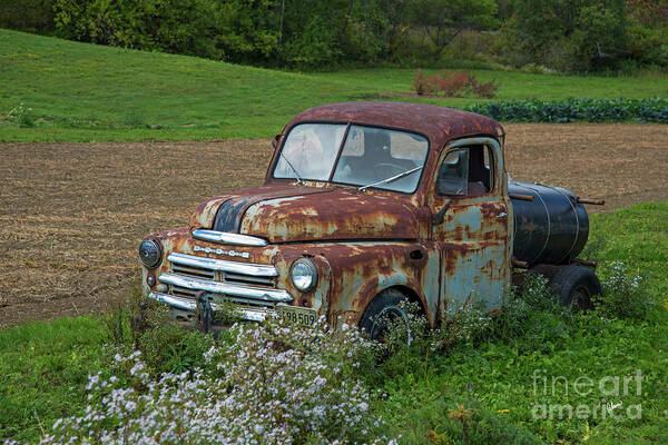 Truck Art Print featuring the photograph Old Dodge Truck #2 by Alana Ranney