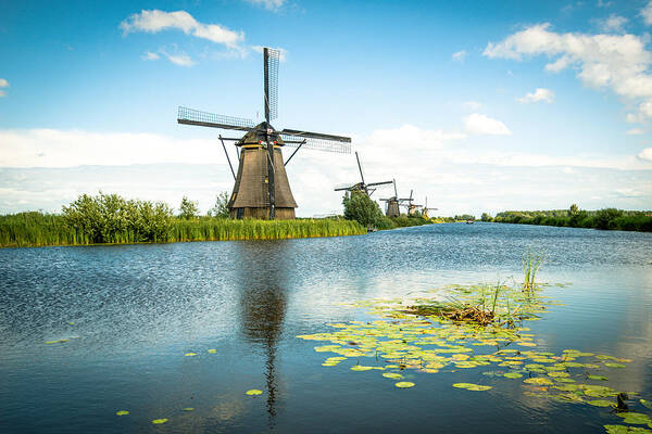 Europe Art Print featuring the photograph Picturesque Kinderdijk #1 by Hannes Cmarits