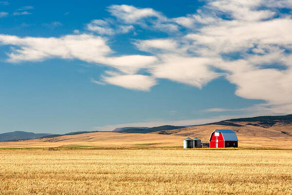 Red Art Print featuring the photograph Prairie Red by Todd Klassy