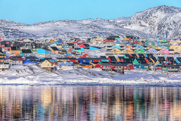 Ilulissat Art Print featuring the photograph reflections of Ilulissat - Greenland #1 by Joana Kruse